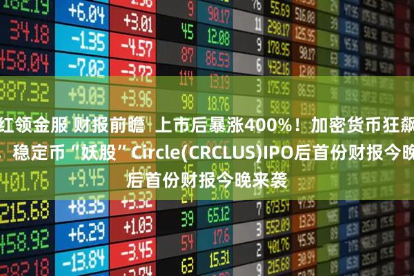 红领金服 财报前瞻  上市后暴涨400%！加密货币狂飙之际，稳定币“妖股”Circle(CRCLUS)IPO后首份财报今晚来袭