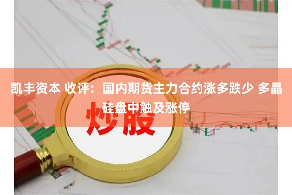 凯丰资本 收评：国内期货主力合约涨多跌少 多晶硅盘中触及涨停